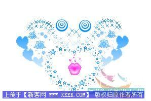 Photoshop制作漂亮的心型挂坠Gif动画图