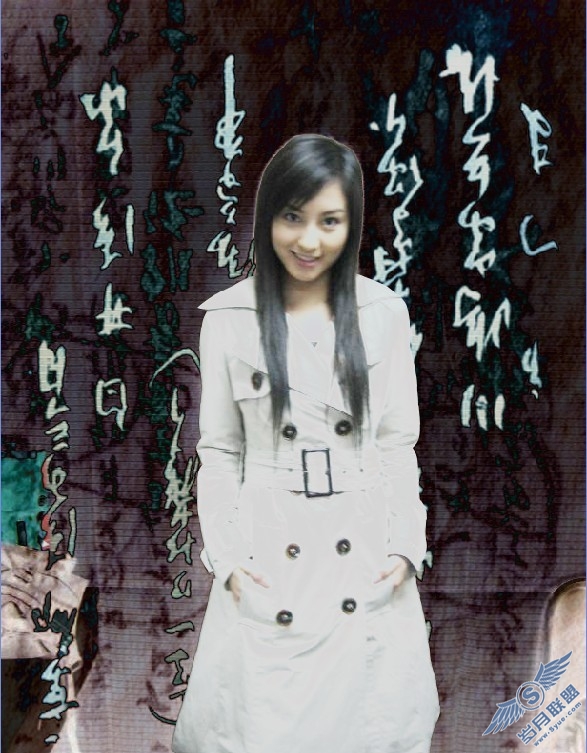 Photoshop合成古典火焰美女