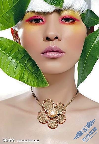 photoshop教程: 给MM照片上通透靓丽的彩妆