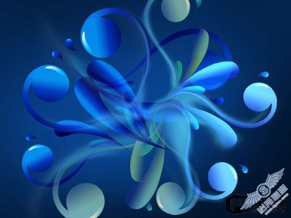 photoshop用钢笔工具绘制3D抽象物体【图】_