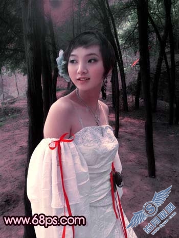 Photoshop调出偏黄照片鲜丽的红色调