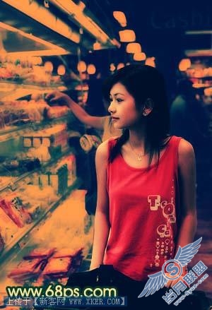 Photoshop调出照片的陈旧暖色调