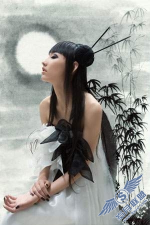 Photoshop后期合成制作水墨写意效果图片