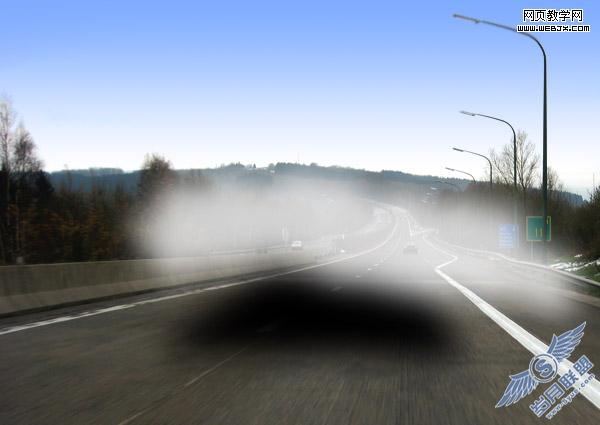 Photoshop照片合成教程:着火的疯狂F1赛车