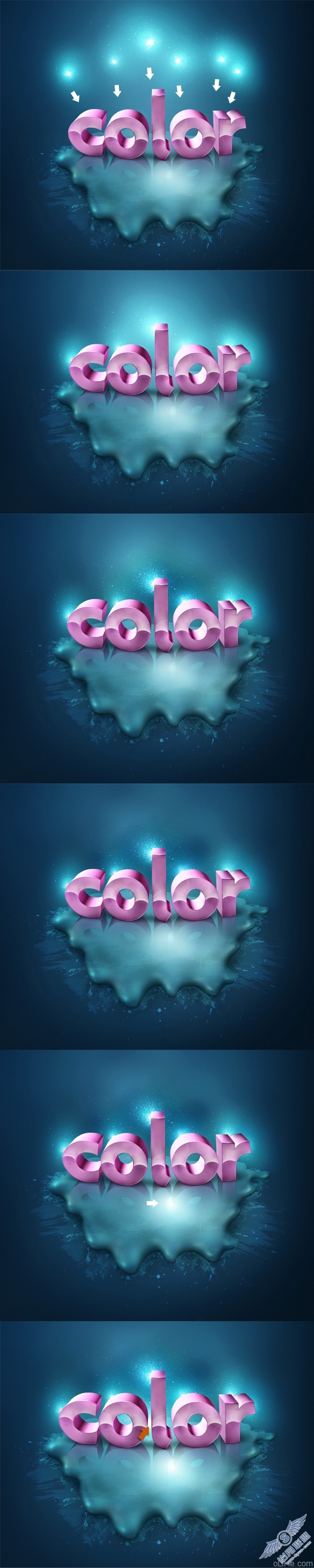 photoshop制作3d文字教程(第二部分)