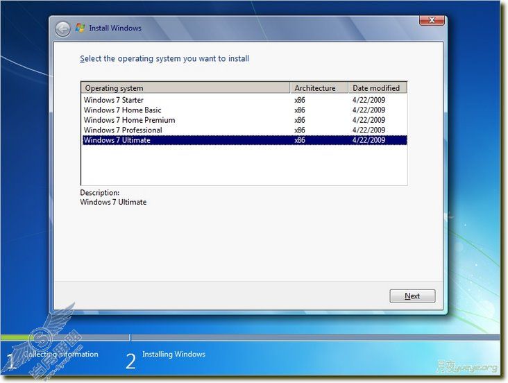 Windows 7 Ultimate Build 7100 RC英文版安装小记