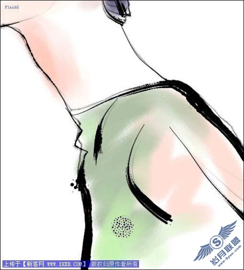 Wacom<a href=http://www.syue.com/Digital/ target=_blank class=infotextkey>数码</a>板加Painter手绘写意秀美头像_天极设计在线转载