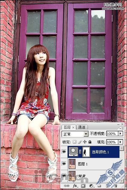 Photoshop打造漂亮的复古色彩美女照片
