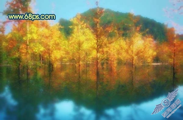 Photoshop用滤镜把外景照片转成水彩画效果