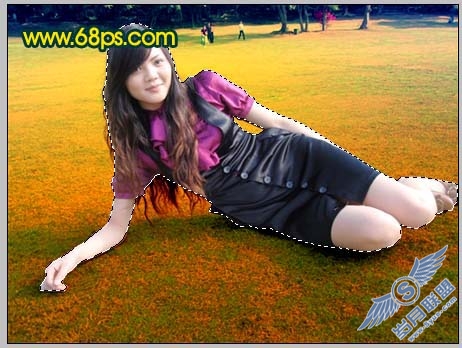 Photoshop简单的给室外照片加上阳光色彩