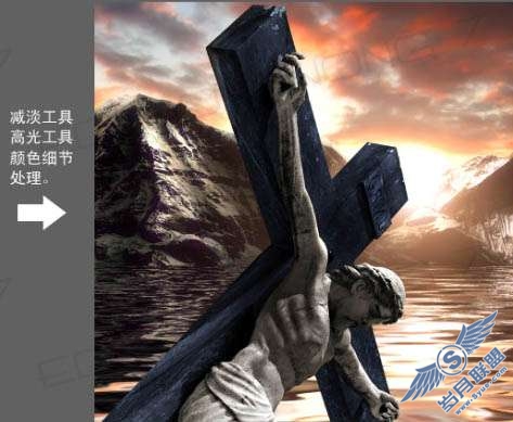 Photoshop合成超强视觉效果的水上荒凉世界【图】_