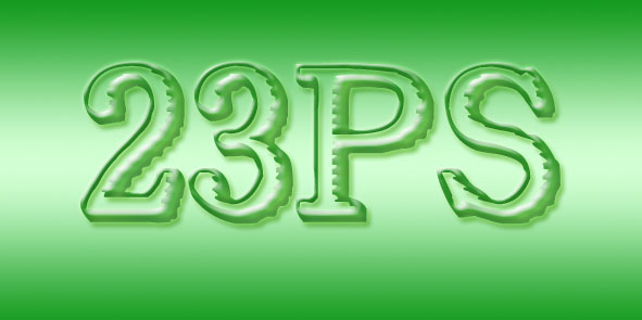 Photoshop打造翡翠文字
