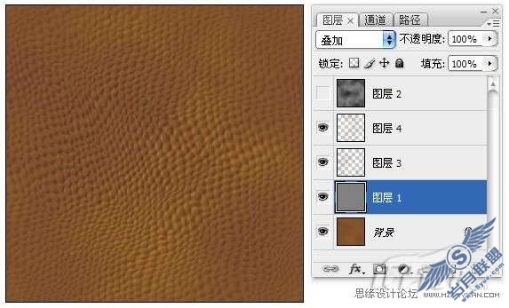 photoshop制作皮革质感及其应用实例教程_