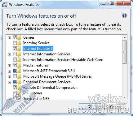 图为:Window 7的程序管理窗口