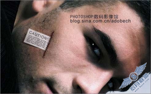 Photoshop合成教程:制作人脸标签【图】_