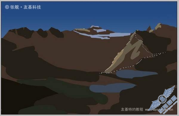PhotoShop临摹教程:风景绘制