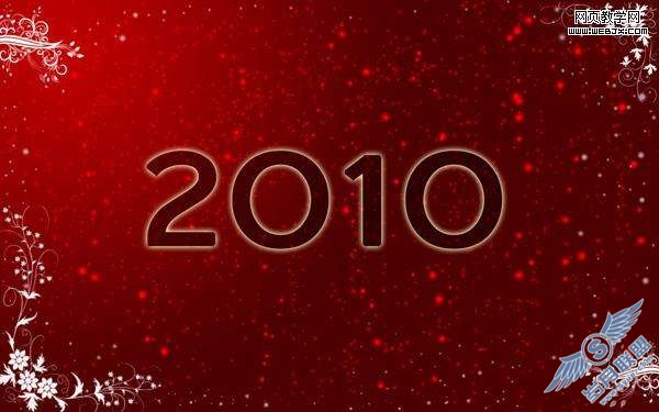 Photoshop制作2010精美的圣诞贺卡教程【图】_