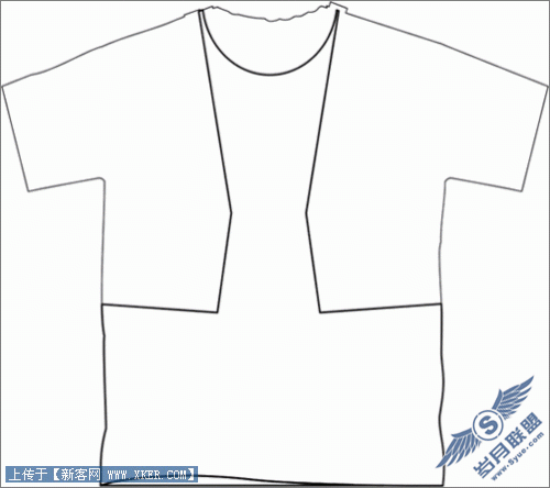 用CorelDraw在T恤框架中设计花纹design