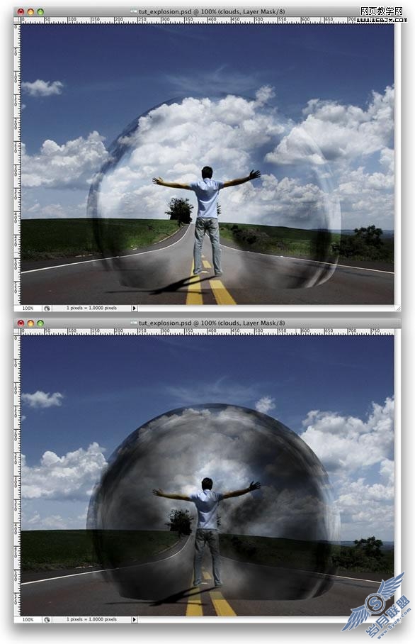 Photoshop经典合成教程:人的能量推翻汽车
