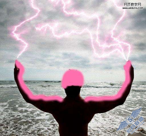 Photoshop滤镜教程:给人物加上神奇的闪电