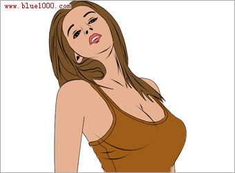 Photoshop制作金发美女海报效果