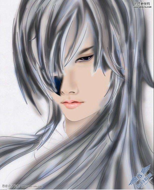 Photoshop绘制冷酷的漫画CG人物【图】_