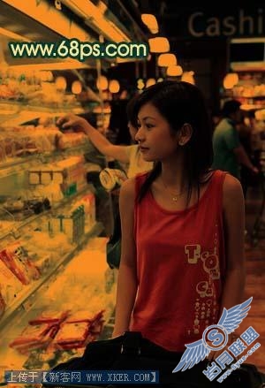 Photoshop调出照片的陈旧暖色调