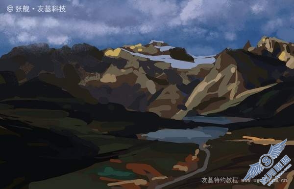 PhotoShop临摹教程:风景绘制