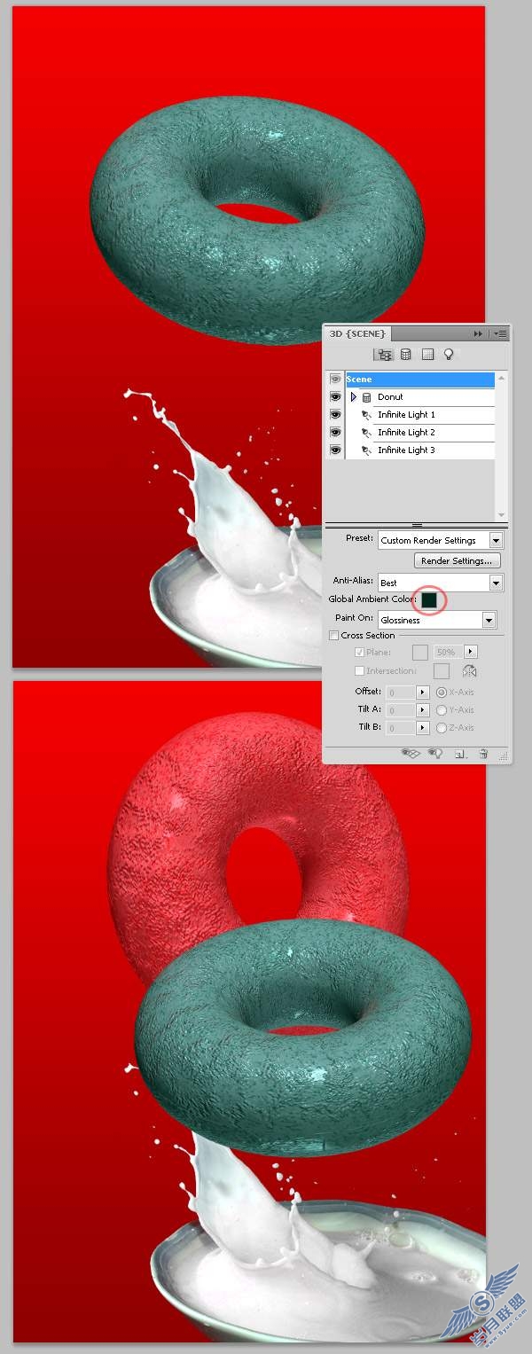 photoshop cs4绘制甜麦圈包装袋