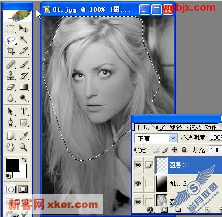 用Photoshop通道图层转换黑白照