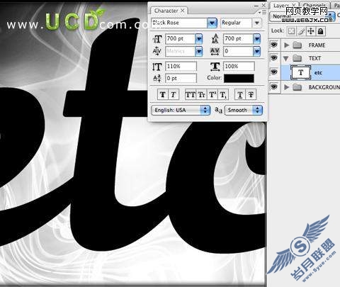 Photoshop教程:透明玻璃3D质感的文字特效