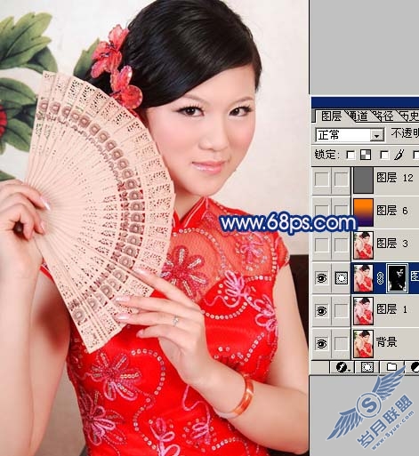 Photoshop给古装人物照片综合美化