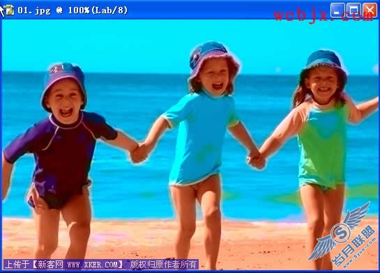 Photoshop的LAB模式做“非主流”照片