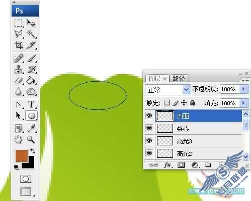 Photoshop鼠绘漂亮水晶水果图标