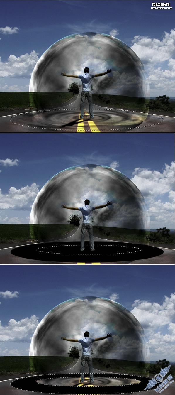 Photoshop经典合成教程:人的能量推翻汽车