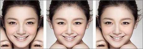Photoshop出来的众多明星对称脸照欣赏
