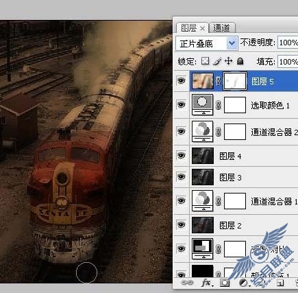 Photoshop调出照片经典暗光金色调