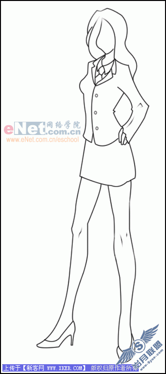 Photoshop打造超酷卡通美女特工