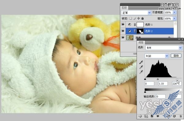 Photoshop教程:婴儿照片的光影处理教程