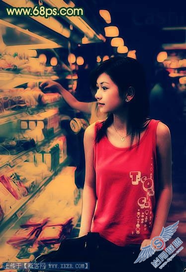 Photoshop调出照片的陈旧暖色调