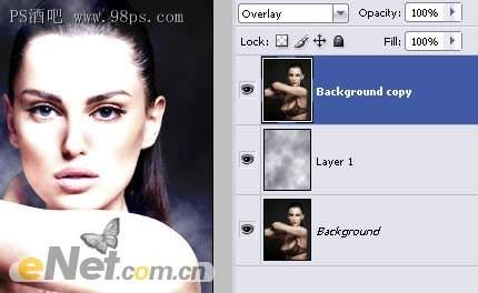 photoshop打造美女与香水广告海报