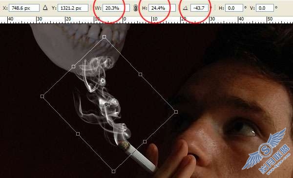 Photoshop合成教程:利用烟雾做出一个超现实的效果【图】_