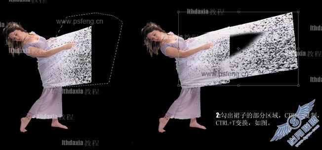 Photoshop经典合成散飞的美女
