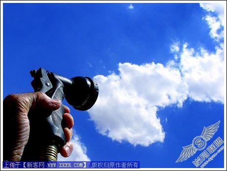 Photoshop创意合成欣赏：云的表情