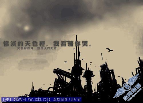“非主流”照片文字合成Photoshop实例:路过
