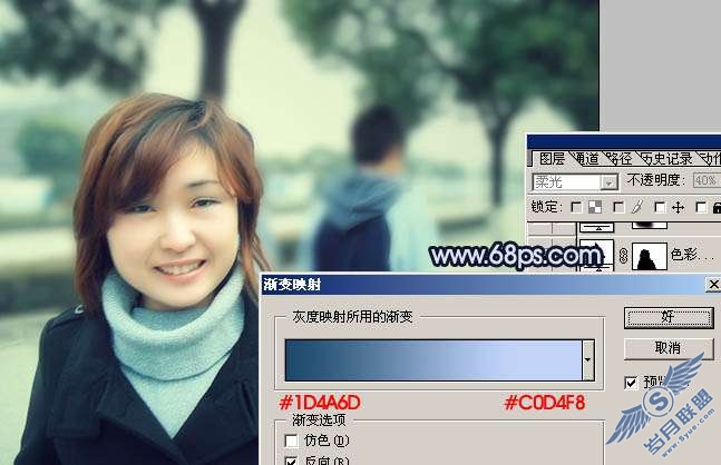 Photoshop照片处理:调色出外景照片柔美的青黄色【图】_