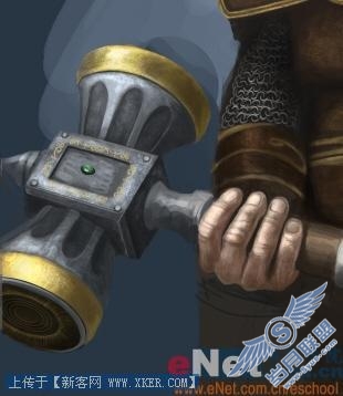 教你Photoshop手绘魔兽世界里的矮人战士(7)