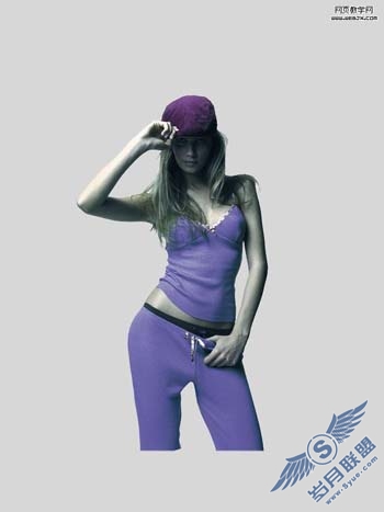 Photoshop合成美女与兽中之王插画