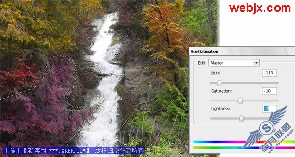 利用Photoshop饱和度工具为照片换色彩
