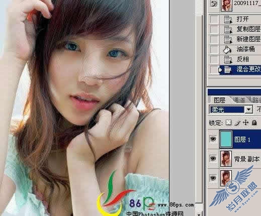 Photoshop照片处理:利用对比色修复偏色照片【图】_
